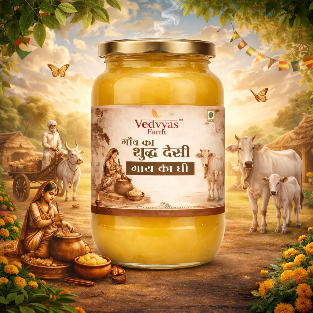 Pure Village Desi Ghee - Made From Bilona Method